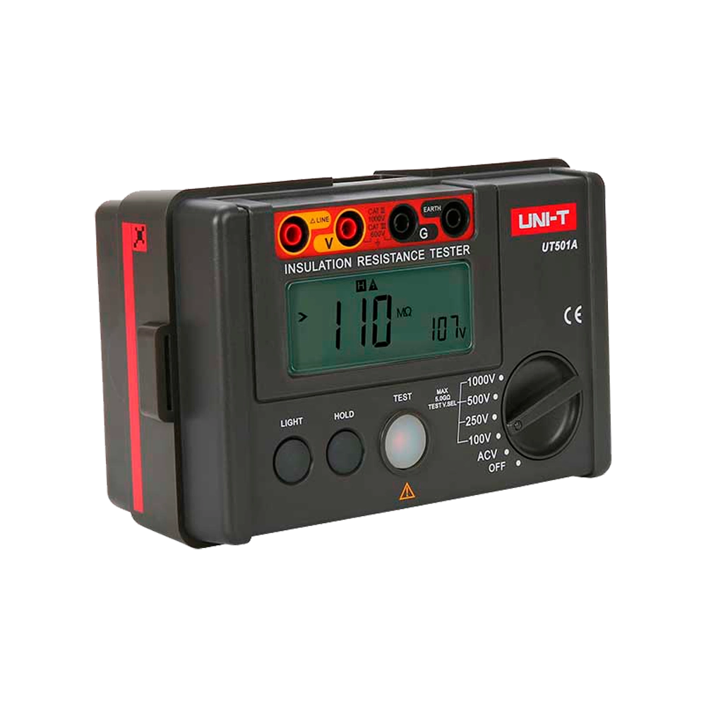UNI-T UT501B Megohmetro Tester Isolamento Digitale 250V 500V 1000V fino a 5GO PI DAR