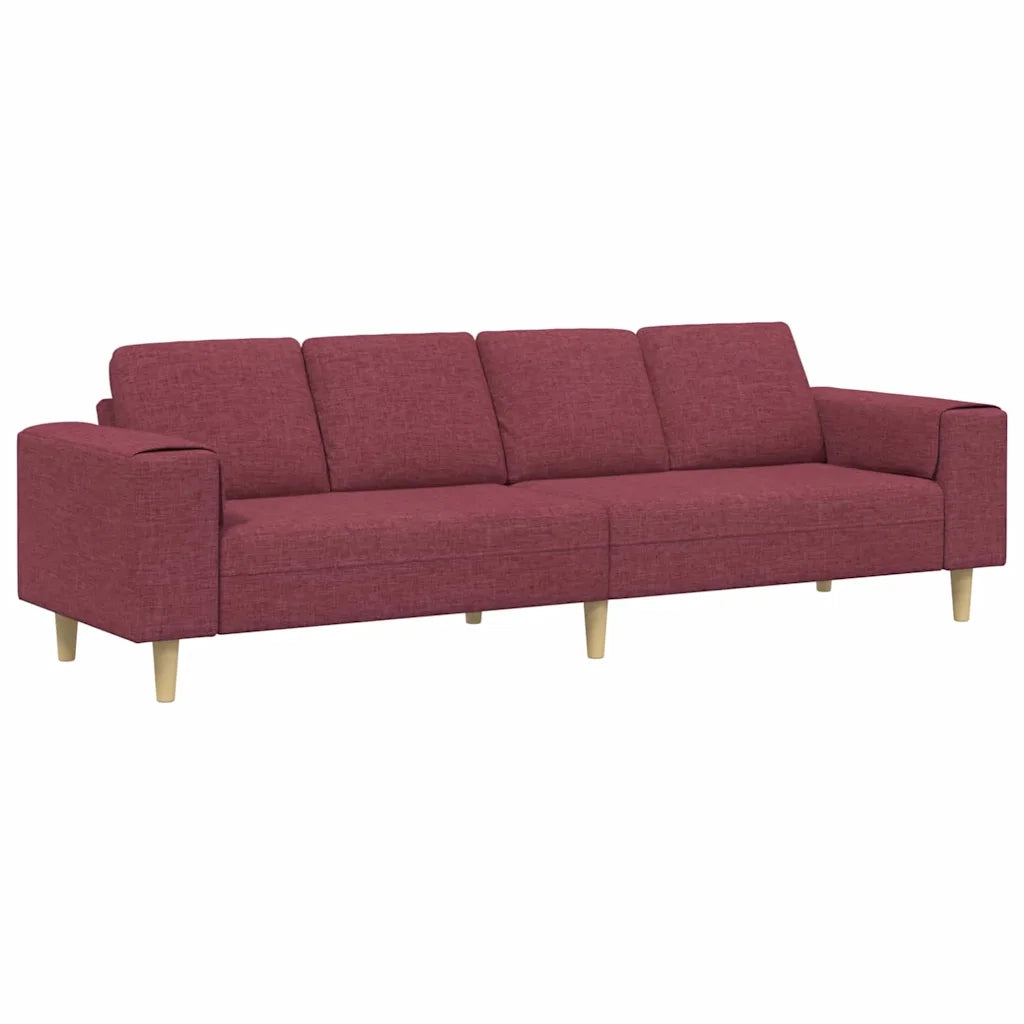 Set di divani Rosso vino Tessuto