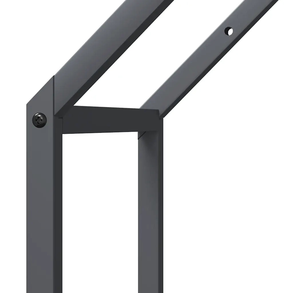 Rastrelliera per Legna da Ardere Antracite 40x25x90 cm CFW2685202