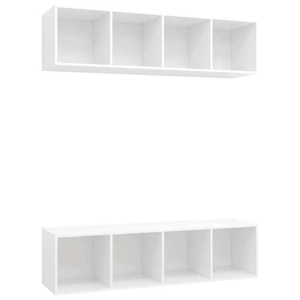 Mobile TV a Parete 2 pz Bianco in Truciolato cod mxl 27974