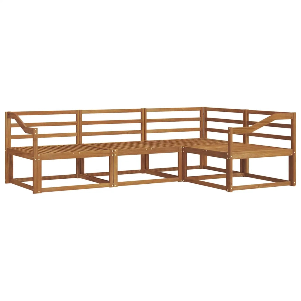 Set di divani da esterno 4 pcs Naturale