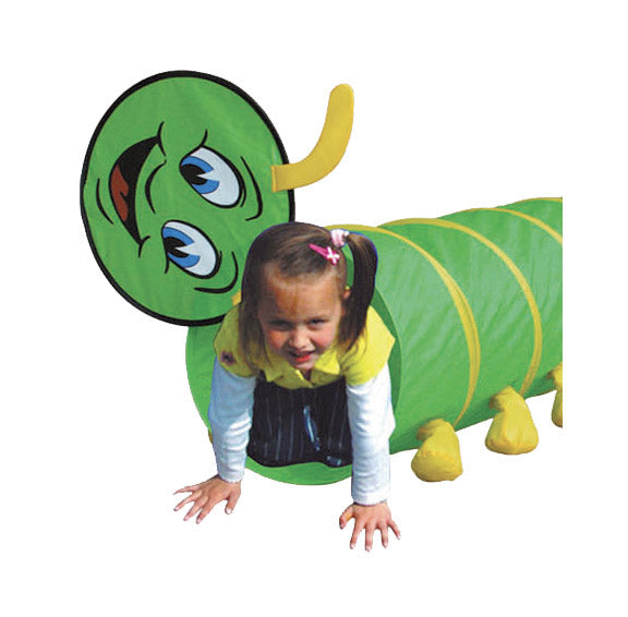 Tunnel da Gioco Ø 46x180 cm Pop-Up per Bambini Bruco Verde