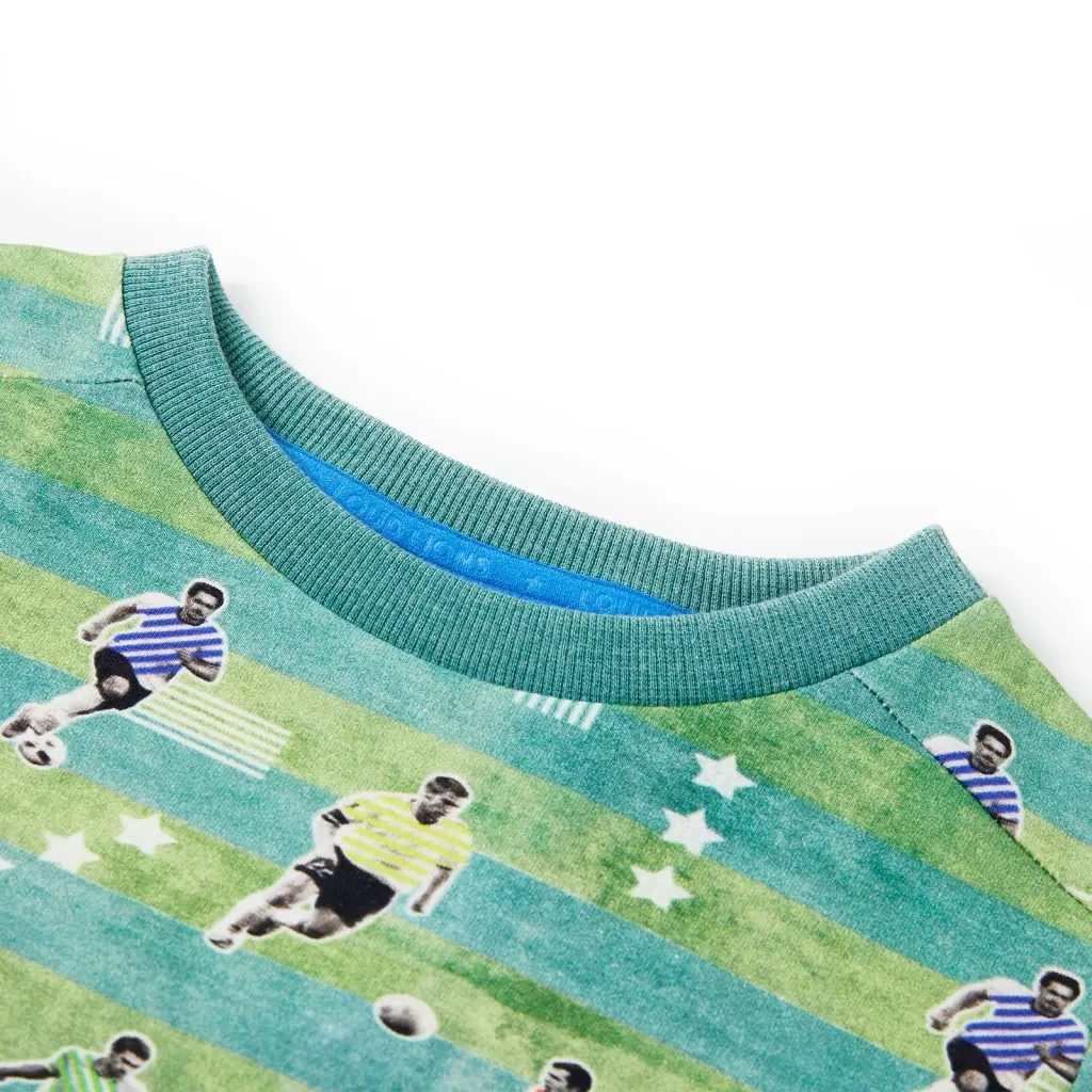 Felpa da Bambino Verde Chiaro MÃ©lange 140cod mxl 110758