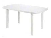TAVOLO DA GIARDINO FARO BIANCO CM.135X82X72H.  cm.137x85x72h.  peso kg.9,5