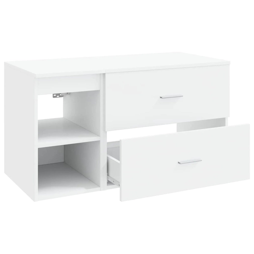 Set di mobili per il bagno 2 pcs Bianco Legno ingegnerizzato 3403936