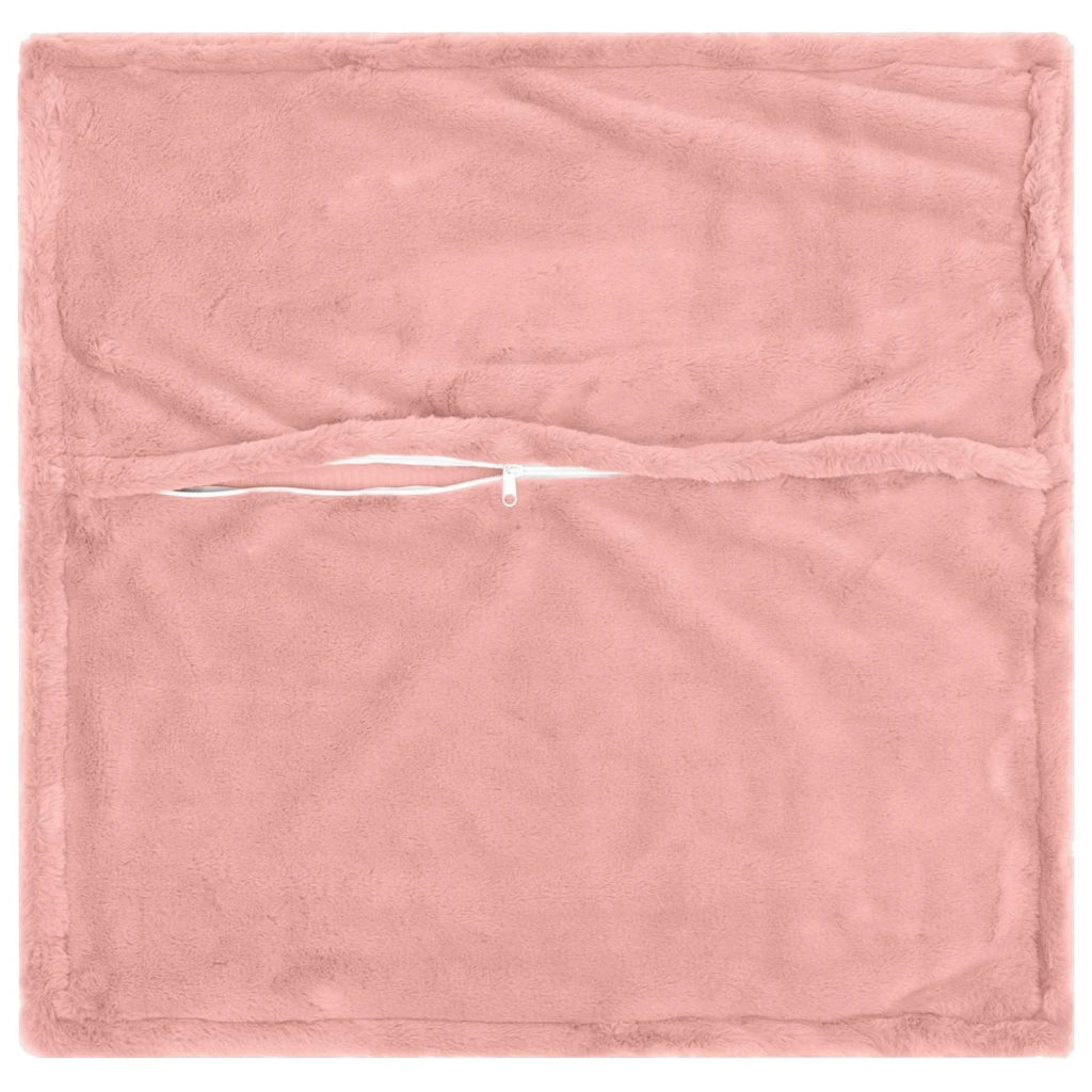 Federa 6 pcs HOUTEN Rosa 65 x 65 cm Pelliccia di Coniglio Finta 921218