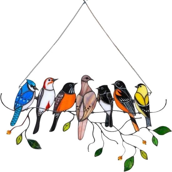 Decorazione per Uccelli da Appendere alla Finestra Gioielleria in Acrilico per Casa e Giardino Regalo di Appendiabiti