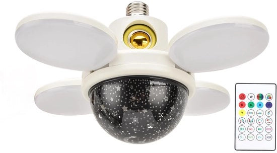 Lampada RGB 48 W - Controllo wireless - Illuminazione adatta agli occhi - Sincronizzazione musicale - 4300 lm - Risorsa energetica ecologica - Lampada intelligente