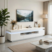 Cassettiera TV bianca in truciolare lunghezza 175 cm