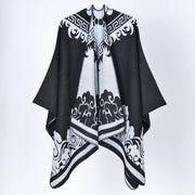 Nuovo scialle/sciarpa/scialle double-face in cashmere jacquard