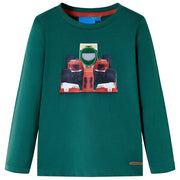 Maglietta da Bambino a Maniche Lunghe Verde 116cod mxl 84336