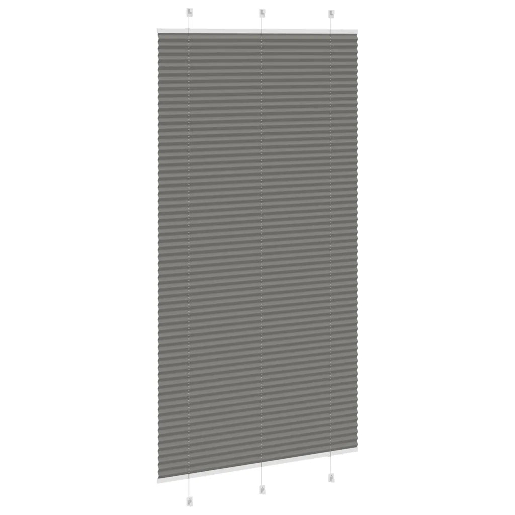 Tenda Plissettata Antracite 110x200cm Larghezza Tessuto 109,4cm