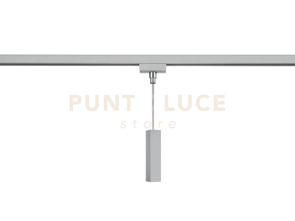 DUOLINE INNESTO UNIVERSALE PER SOSPENSIONI H. 7,6CM MAX 60W PER SISTEMA BINARIO COLORE TITANO