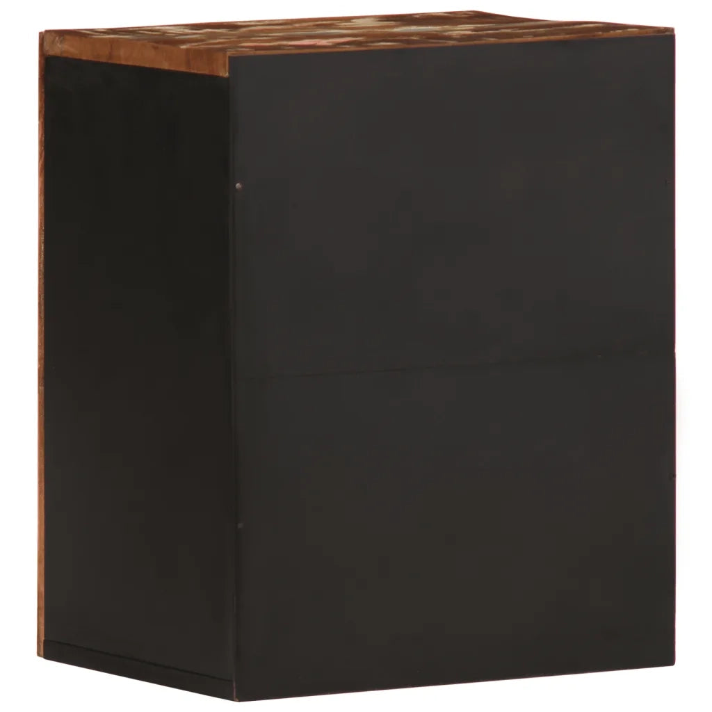 Mobile da Bagno a Parete 38x33x48cm Legno Massello di Recupero 351992