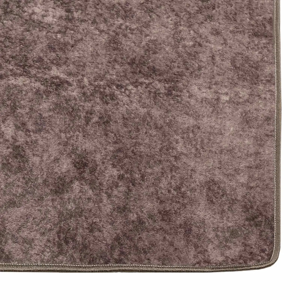 Runner Tappeto MARSA Grigio 80 x 200 cm Poliestere e PVC