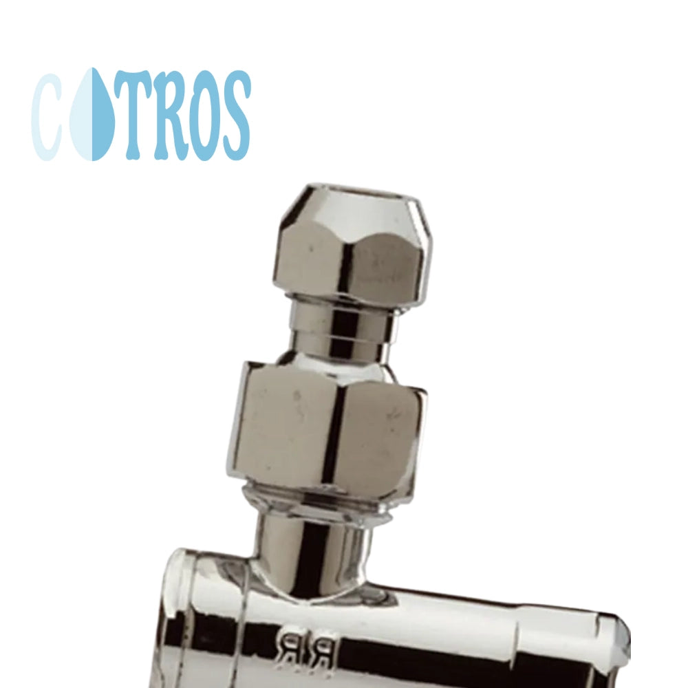 Rubinetto sottolavabo 1/2x3/8x10 mm filtro smontabile in ottone cromato *** (quantita) pezzi 2, confezione 1
