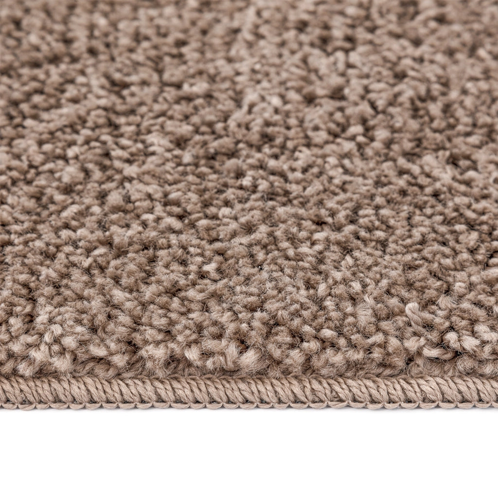 Tappeto Shaggy  con retro in lattice Marrone 80x150 cm