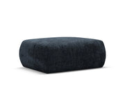Cosmopolitan Design - Pouf "Matera" in ciniglia blu reale 