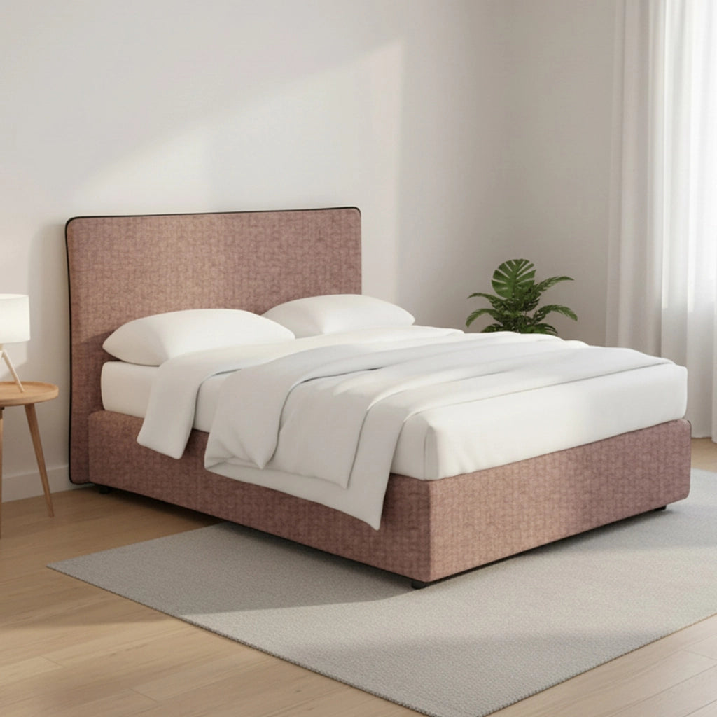 Altrincham, Letto Piazza e Mezza Sfoderabile Made in Italy, Rosa Antico