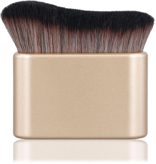 Borsetto autoabbronzante con setole sintetiche per applicazione corpo e viso - dimensioni 7,5 x 6,7 x 2,3 cm - lunga durata