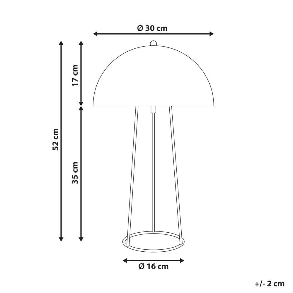 Lampada da tavolo Base e paralume in ferro nero Due lampadine Design minimalista Soggiorno