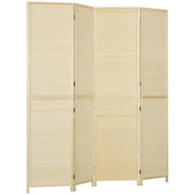 PARAVENTO PER INTERNO PIEGHEVOLE A 4 ANTE, DIVISORIO IN BAMBÙ DI RATTAN, 180X1.6X180 CM