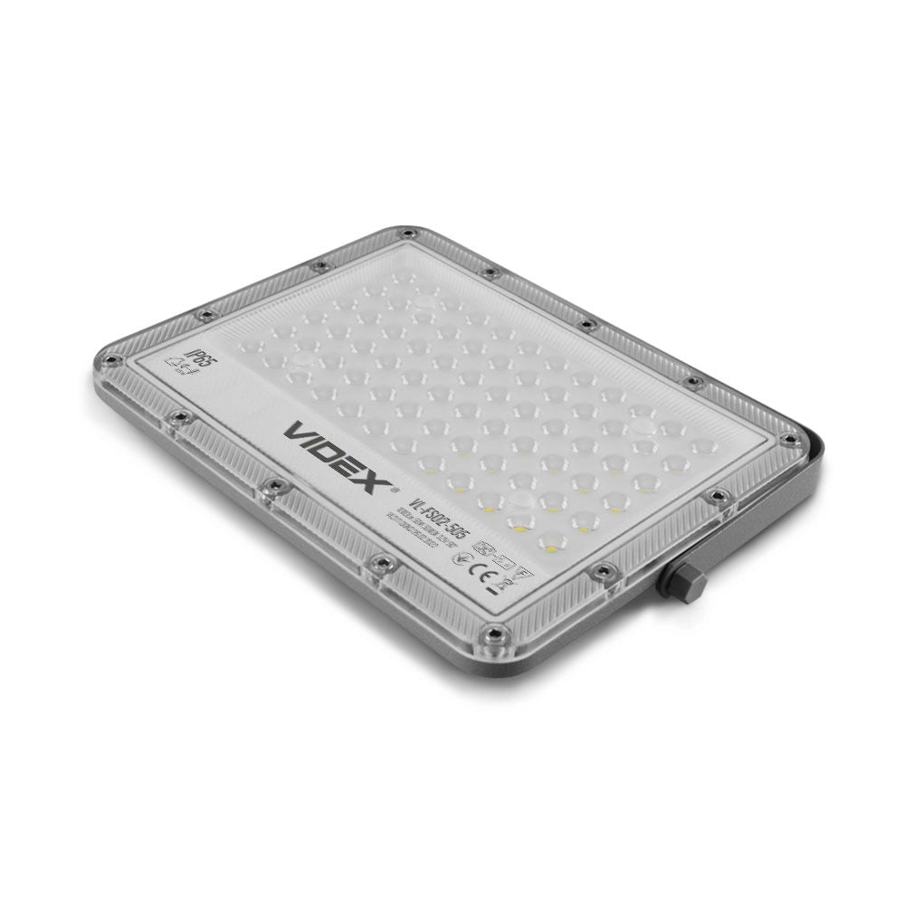 Faretto solare 10W 1000lm 5000K IP65 con telecomando Videx
