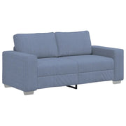Divano | Divano da soggiorno | Sofa Divanetto Blu 180x77x82 cm Tessuto di Velluto a Coste