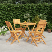 Set da Pranzo per Giardino 5 pz in Legno Massello di Teakcod mxl 125076
