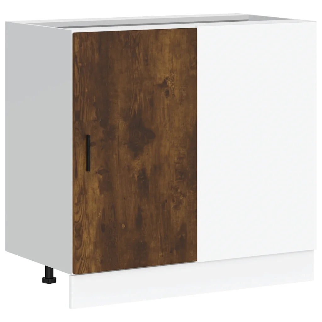 Mobile Base Lavello “Lyon” Rovere Fumo in Legno Multistrato 854293