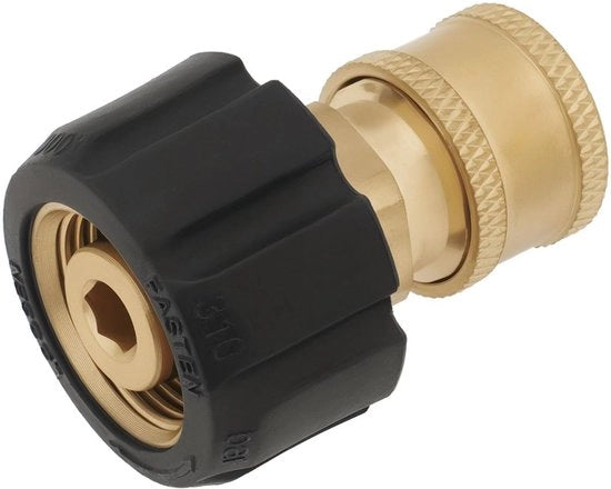 Adattatore per pompa ad alta pressione da M22 a 1/4 pollici con connettore rapido 5000 PSI adatto per stecche rapide 14mm diametro interno ideale per...