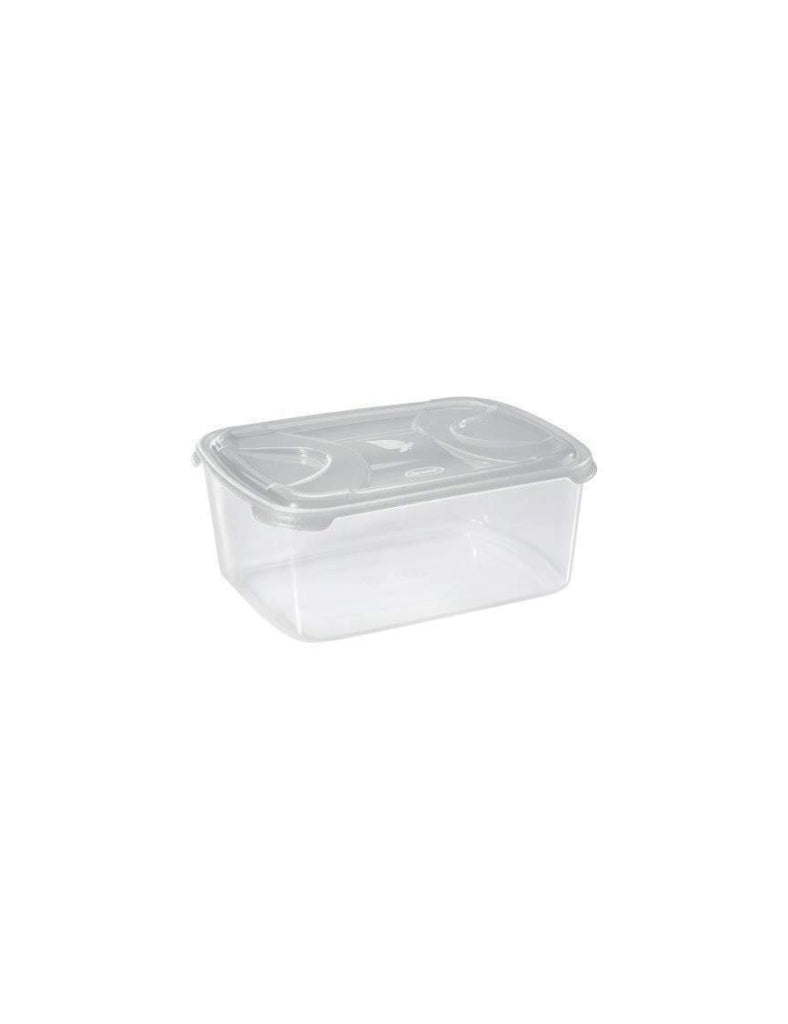 CONTENITORE RETTANGOLARE IN PLASTICA 'FRIGO BOX' lt6,8 cm 31x24xh.13,4 nuvola  - TONTARELLI