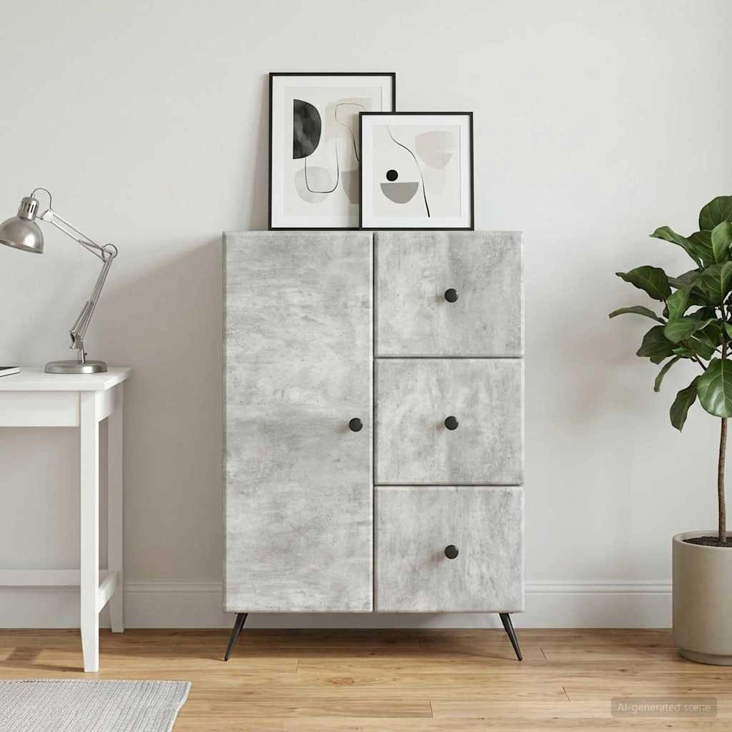 Credenza Grigio Cemento 66 x 34,5 x 90 cm Legno ingegnerizzato 895548