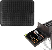 Piatto per griglia in silicone 40x30cm - Resistente al calore - Antiscivolo - Duraturo - Accessori per BBQ - Materiale in silicone