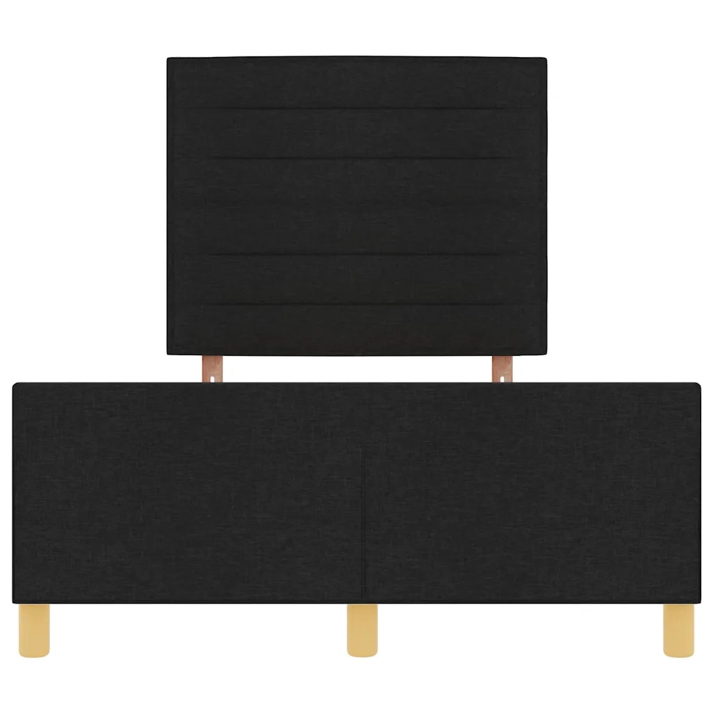 Struttura del letto con testiera Nero 120 x 200 cm Tessuto 3344643