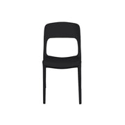 Sedia Da Giardino In Polipropilene Antracite Risto 47X52X H83 Cm