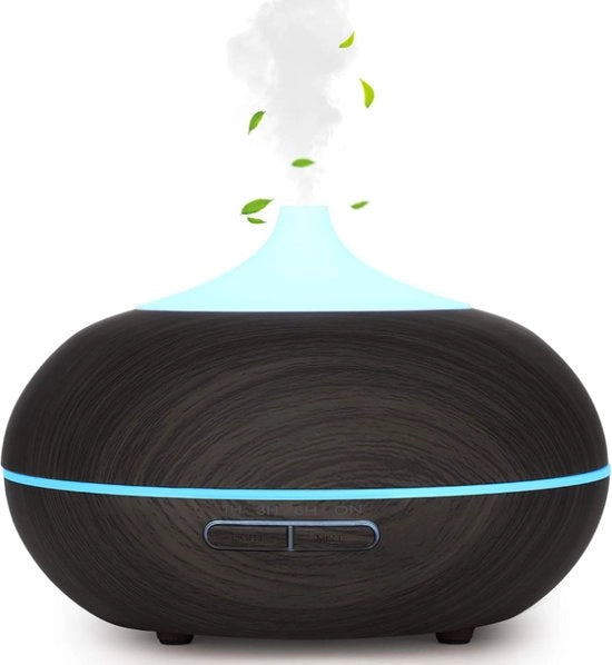 Diffusore di Aromi - 16,5L x 12B x 12H cm - 7 Colori LED - Spegnimento Automatico