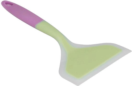 Spatola in Silicone Resistente al Calore - Disegno a Due Colori - Manico Ergonomico - Resistente alla Lavastoviglie - Facile da Pulire - Utensile da Cucina - Spatola da Cottura