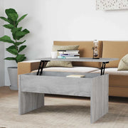 Tavolino Salotto-Tavolino da soggiorno-Tavolo Grigio Sonoma 80x50,5x41,5cm Legno Multistrato