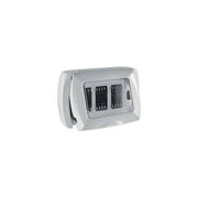 Vigor-Blinky Placca Autoportante Magic 3 Posti IP55 PVC Tecnopolimero Autoestinguente colore Grigio