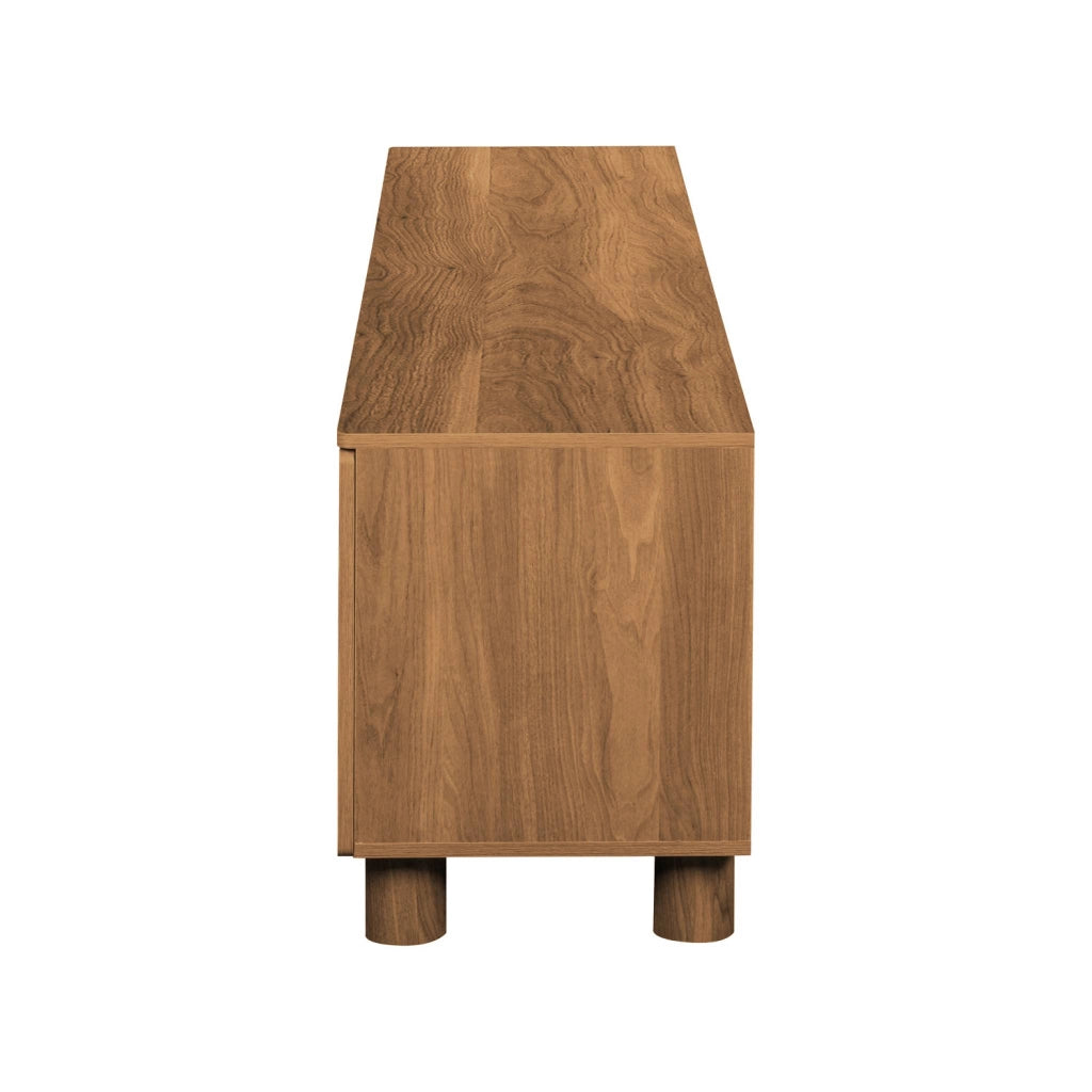 Mobile tv in legno 4 ante, 180cm, legno di nocciolo