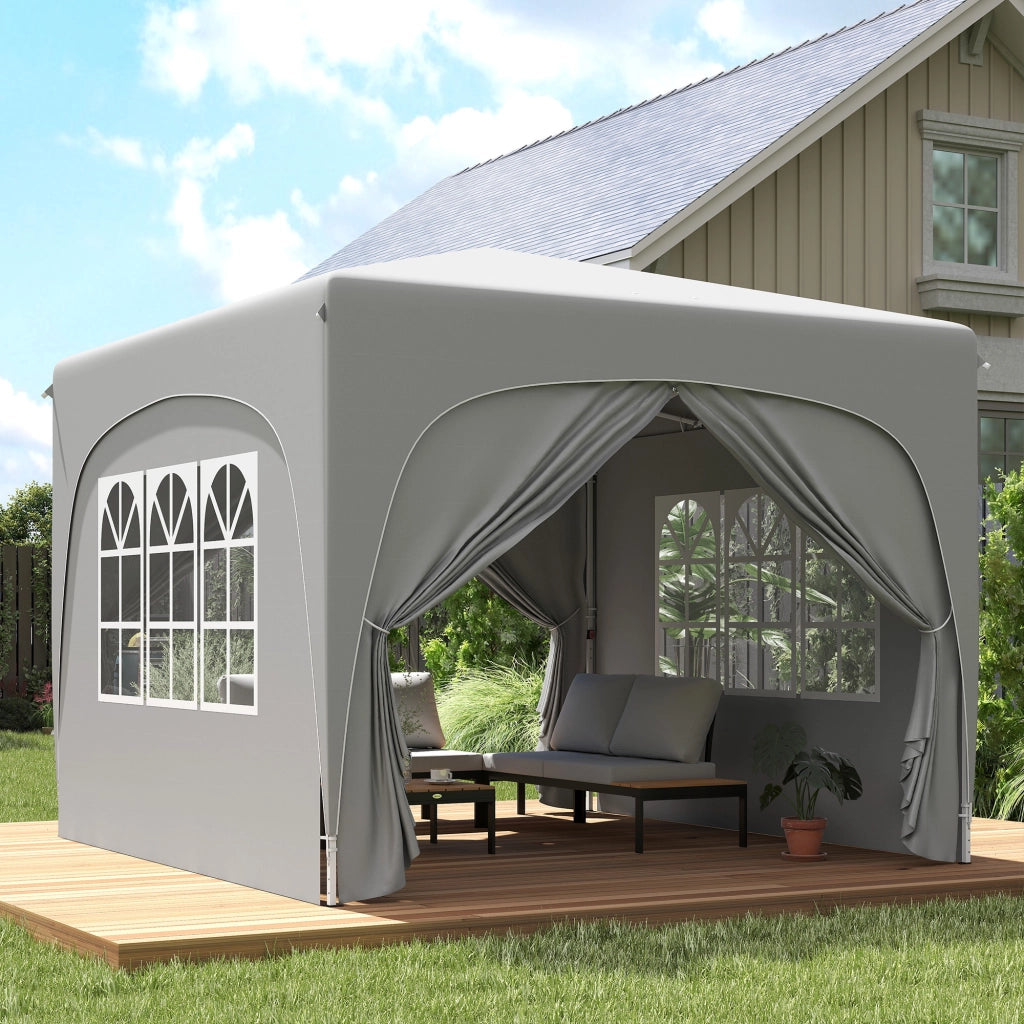 Tenda da Giardino ¨C Minimal ¨C Grigio 300x300x200 cm