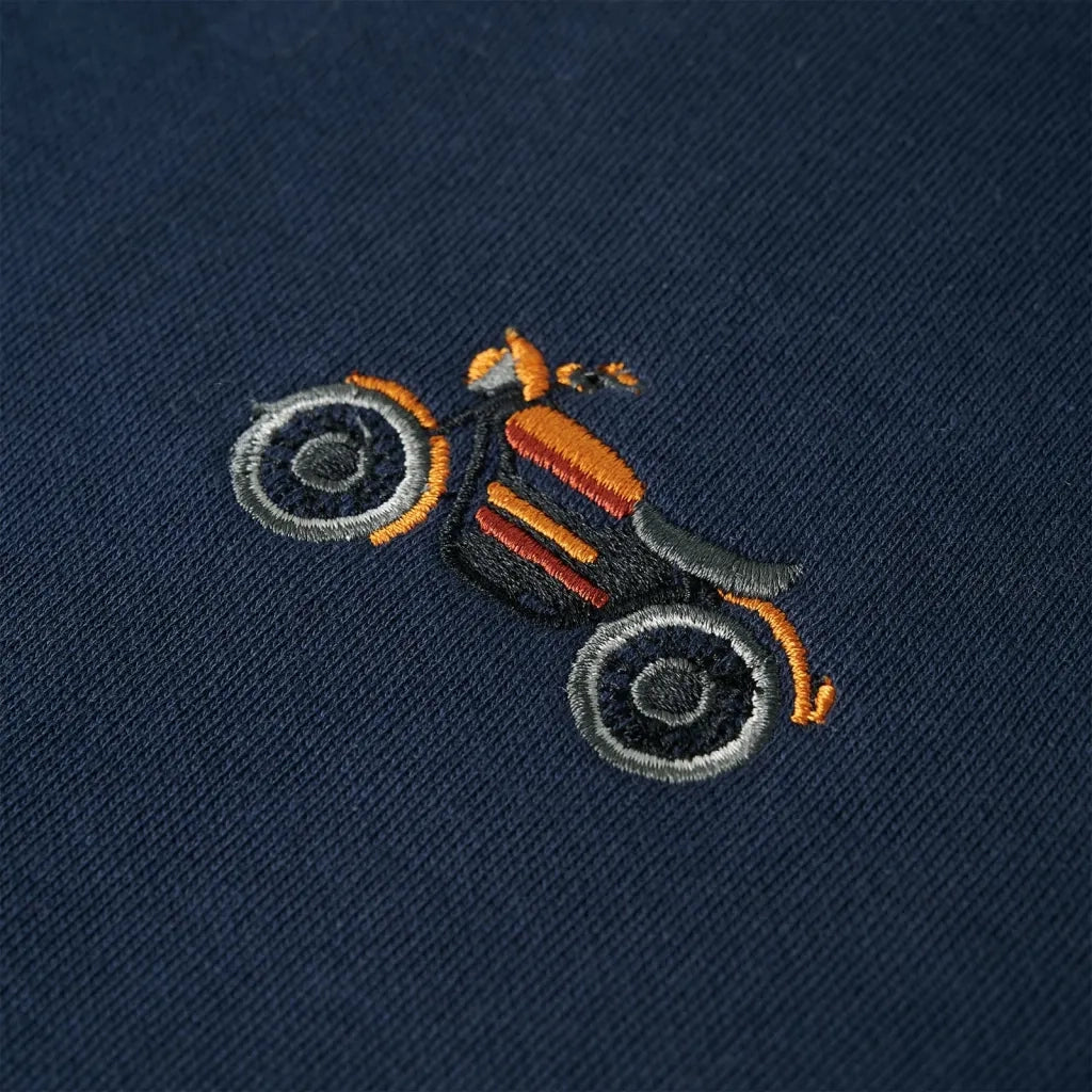 Felpa per Bambini Blu Marino Mélange 116 12661