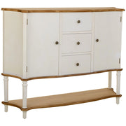 Credenza in legno bianco 150x37x114,5h cm