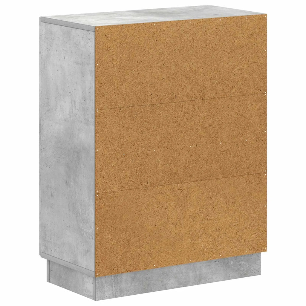 Mobiletto da Bagno HOORN Grigio Cemento 59,5 x 31 x 77 cm 897278