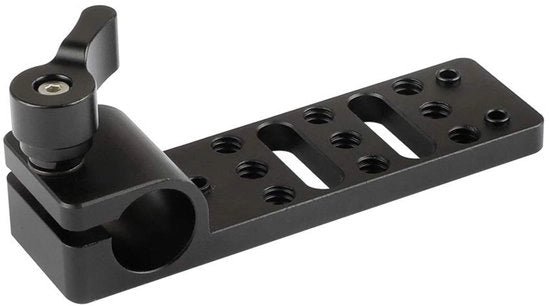 Ferramenta per fissaggio a staffa 15mm - Adattatore per contatto elettrico - D-Tap maschile a D-Tap femminile - Lega di alluminio - Incluso adattatore a vite - Fissaggio a staffa