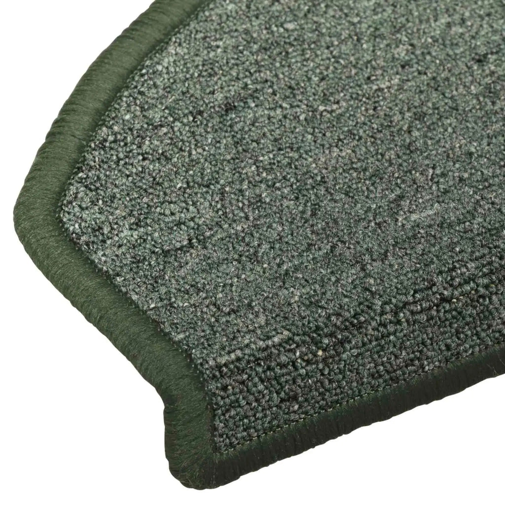 Tappetini per scale autoadesivi 15 pcs Verde Scuro