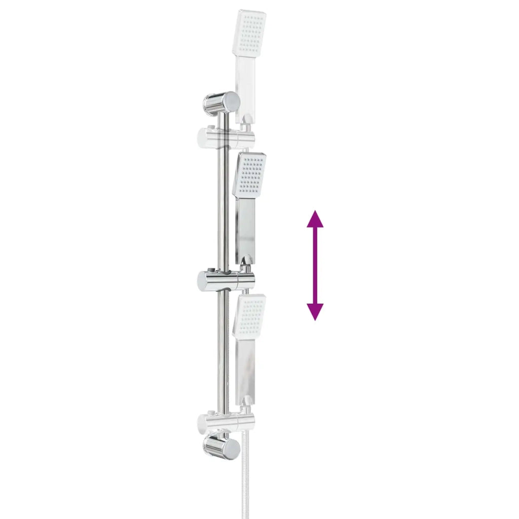 Set di Sistema Doccia Cromato 70 cm Acciaio Inox CFW5580267