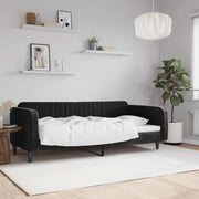 Letto da Giorno Nero 100x200 cm in Velluto 354097