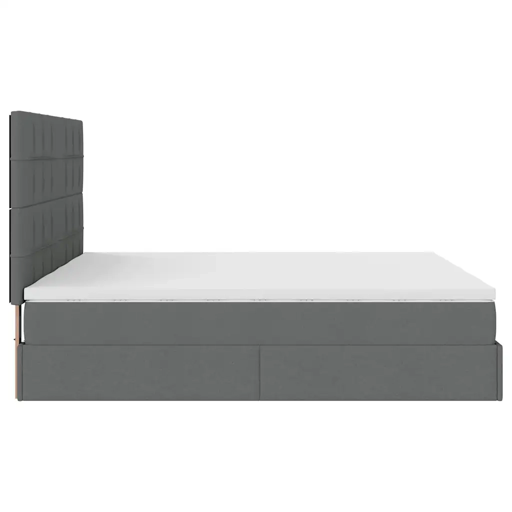 Struttura Letto Pouf con Materassi 160x200 cm in Tessuto 3314535
